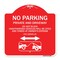 Signmission No Parking Private and Active Driveway Do Not Block Unauthorized Vehicles Will Be Cit, RW-1818-23801 A-DES-RW-1818-23801 - alternate 1